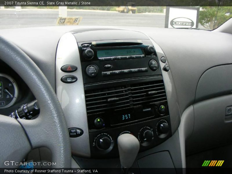 Slate Gray Metallic / Stone 2007 Toyota Sienna CE