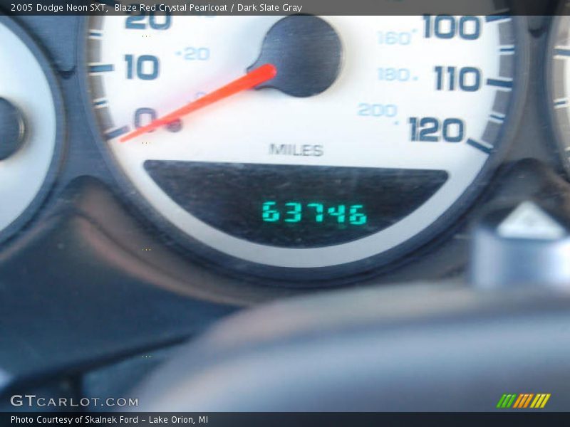 Blaze Red Crystal Pearlcoat / Dark Slate Gray 2005 Dodge Neon SXT