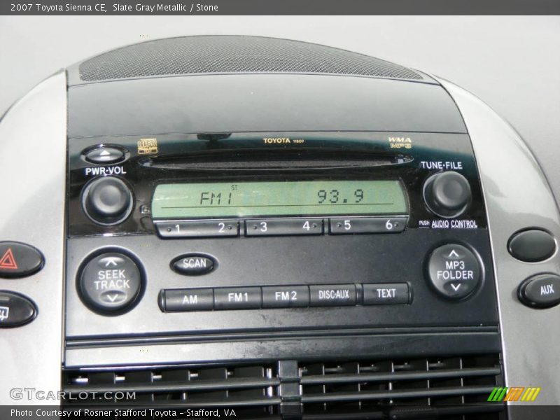 Slate Gray Metallic / Stone 2007 Toyota Sienna CE