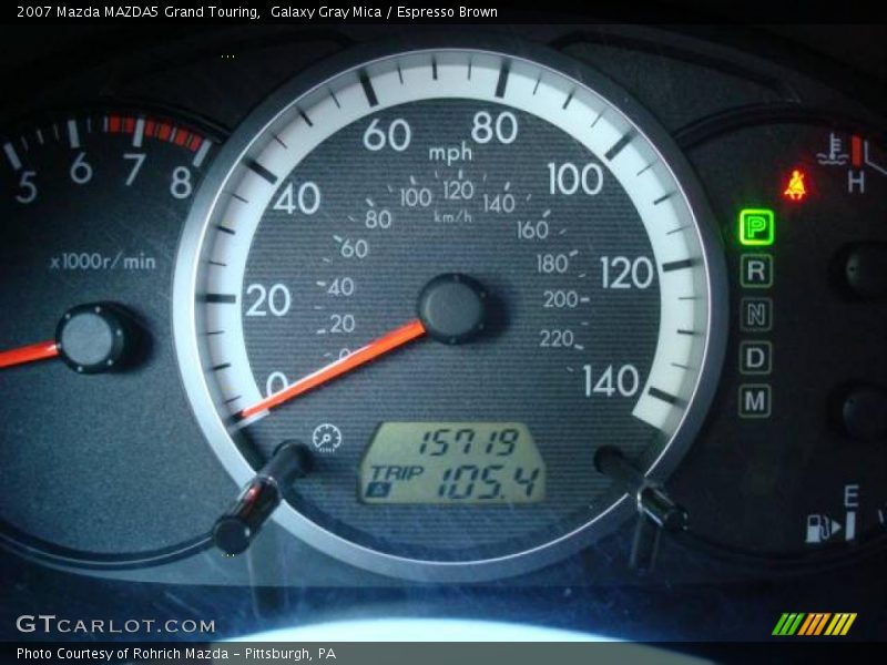 Galaxy Gray Mica / Espresso Brown 2007 Mazda MAZDA5 Grand Touring