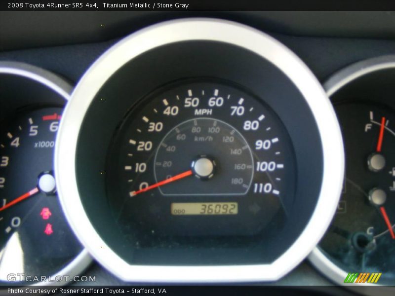 Titanium Metallic / Stone Gray 2008 Toyota 4Runner SR5 4x4