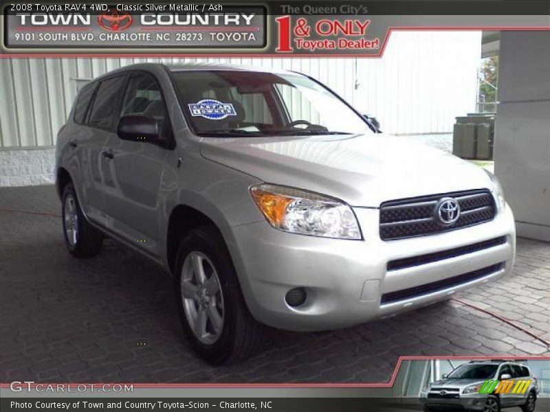 Classic Silver Metallic / Ash 2008 Toyota RAV4 4WD