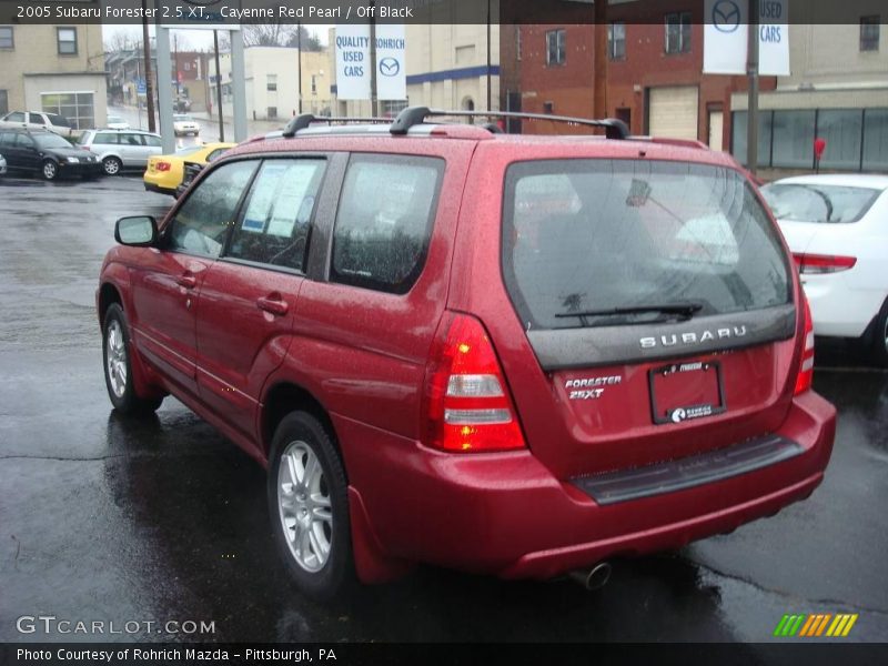 Cayenne Red Pearl / Off Black 2005 Subaru Forester 2.5 XT