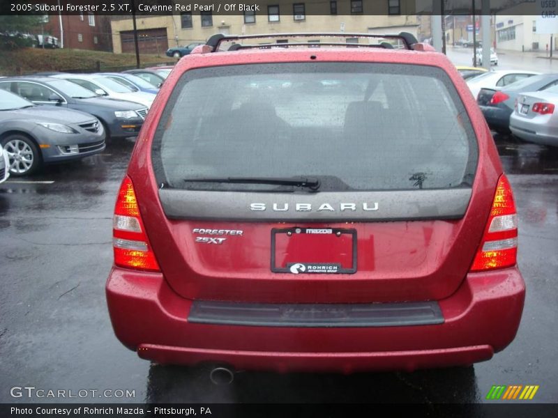 Cayenne Red Pearl / Off Black 2005 Subaru Forester 2.5 XT