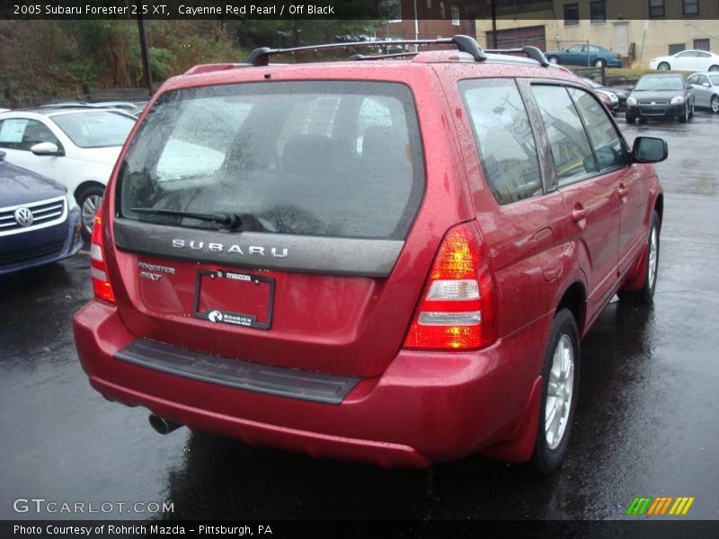 Cayenne Red Pearl / Off Black 2005 Subaru Forester 2.5 XT