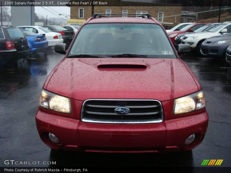 Cayenne Red Pearl / Off Black 2005 Subaru Forester 2.5 XT