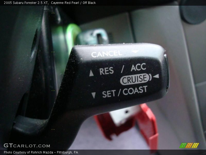 Cayenne Red Pearl / Off Black 2005 Subaru Forester 2.5 XT