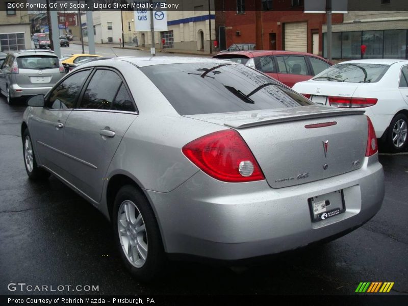 Liquid Silver Metallic / Ebony 2006 Pontiac G6 V6 Sedan