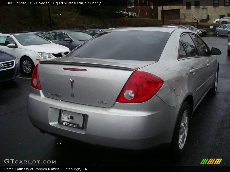 Liquid Silver Metallic / Ebony 2006 Pontiac G6 V6 Sedan