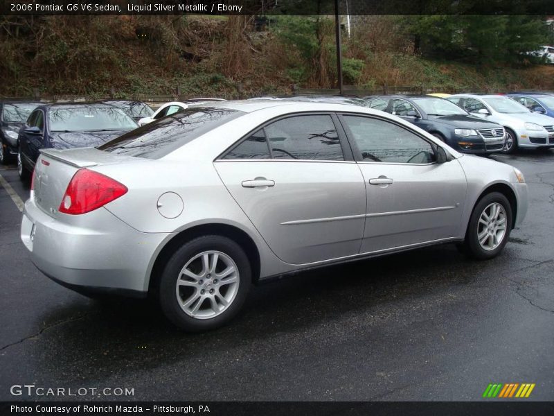 Liquid Silver Metallic / Ebony 2006 Pontiac G6 V6 Sedan