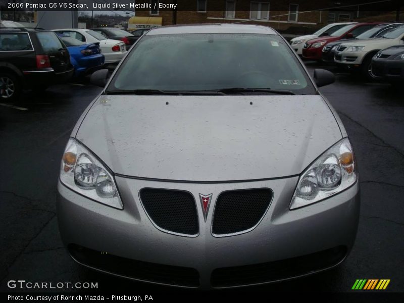 Liquid Silver Metallic / Ebony 2006 Pontiac G6 V6 Sedan