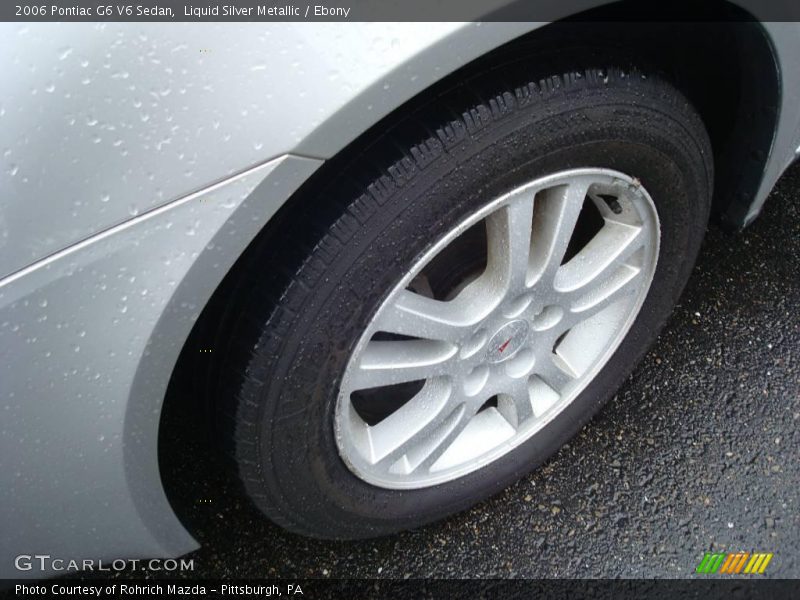 Liquid Silver Metallic / Ebony 2006 Pontiac G6 V6 Sedan