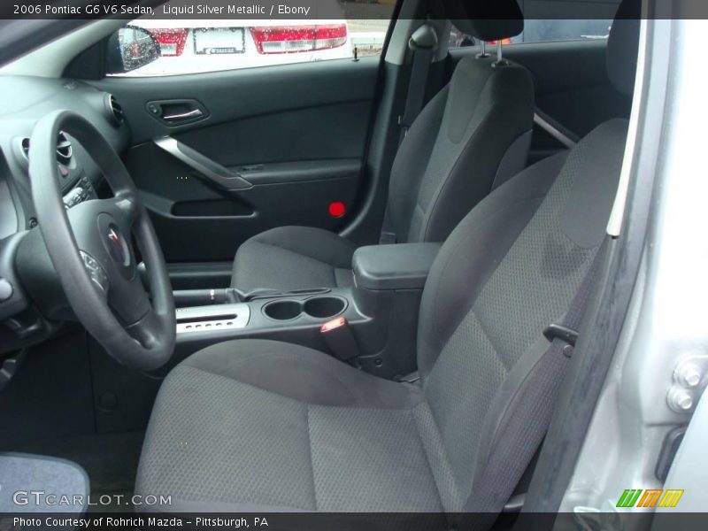 Liquid Silver Metallic / Ebony 2006 Pontiac G6 V6 Sedan