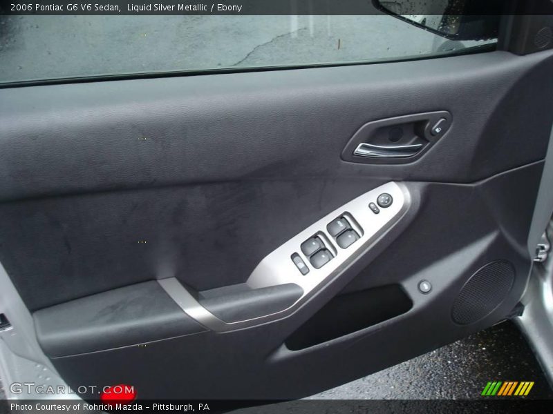 Liquid Silver Metallic / Ebony 2006 Pontiac G6 V6 Sedan