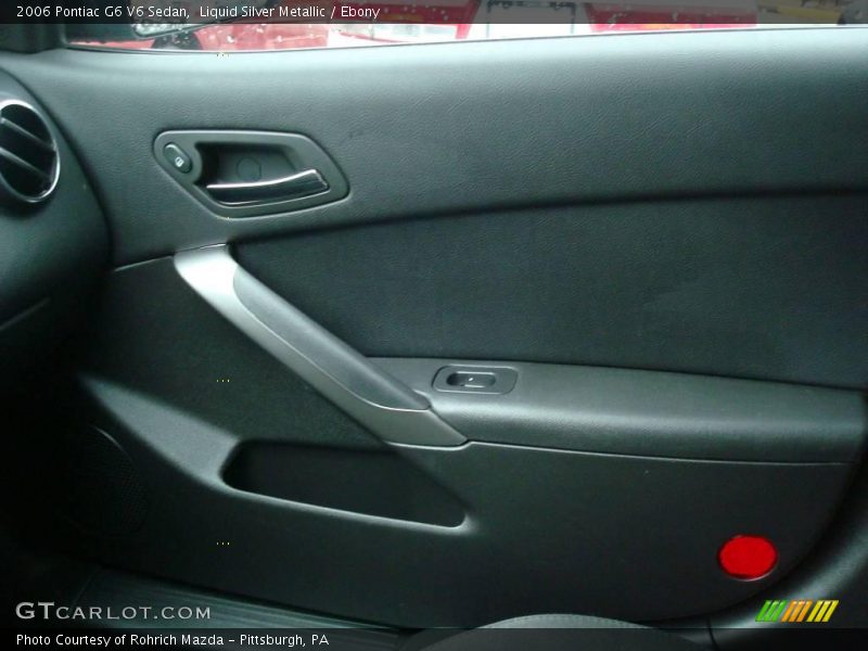 Liquid Silver Metallic / Ebony 2006 Pontiac G6 V6 Sedan