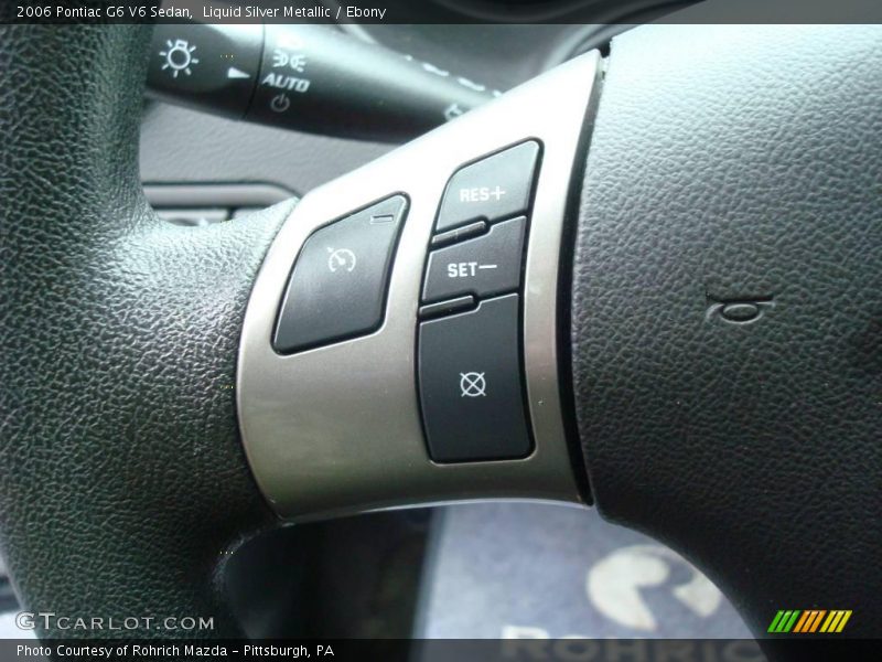 Liquid Silver Metallic / Ebony 2006 Pontiac G6 V6 Sedan