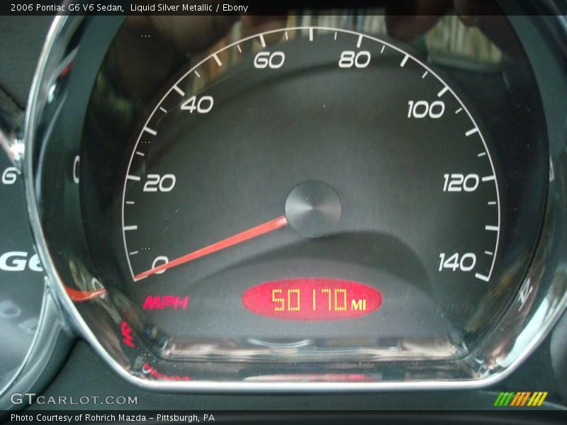 Liquid Silver Metallic / Ebony 2006 Pontiac G6 V6 Sedan