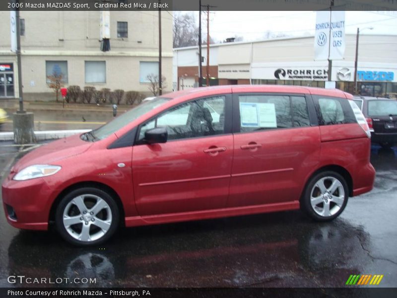 Cardinal Red Mica / Black 2006 Mazda MAZDA5 Sport