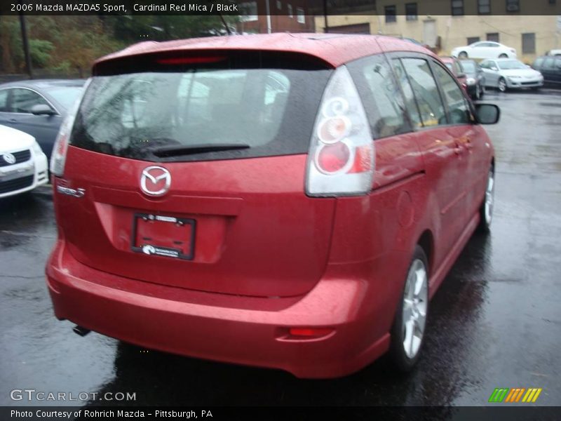 Cardinal Red Mica / Black 2006 Mazda MAZDA5 Sport