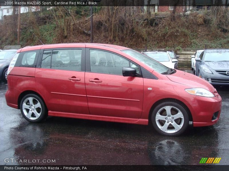 Cardinal Red Mica / Black 2006 Mazda MAZDA5 Sport