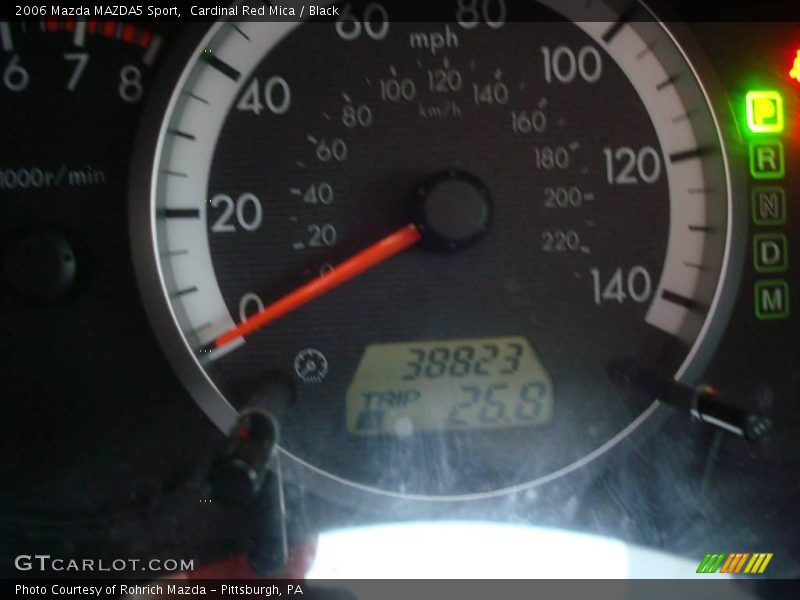 Cardinal Red Mica / Black 2006 Mazda MAZDA5 Sport