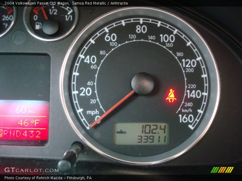 Samoa Red Metallic / Anthracite 2004 Volkswagen Passat GLS Wagon