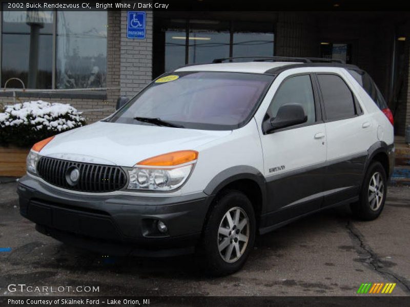 Bright White / Dark Gray 2002 Buick Rendezvous CX