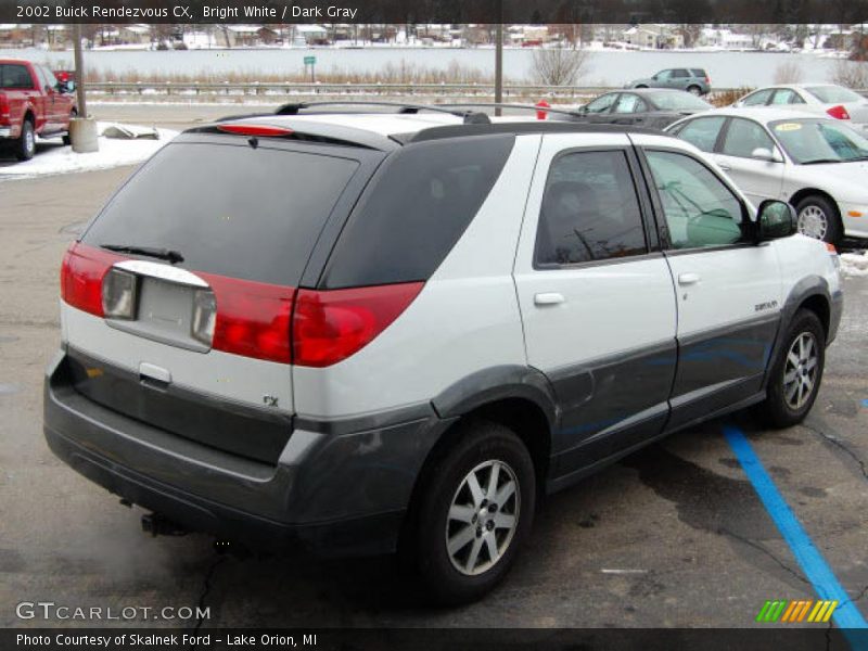 Bright White / Dark Gray 2002 Buick Rendezvous CX