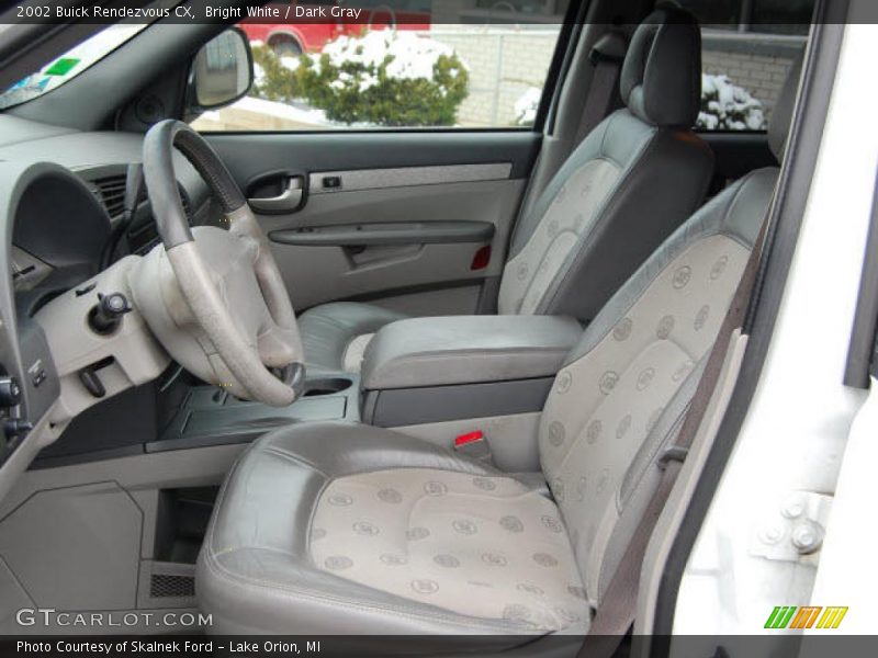 Bright White / Dark Gray 2002 Buick Rendezvous CX