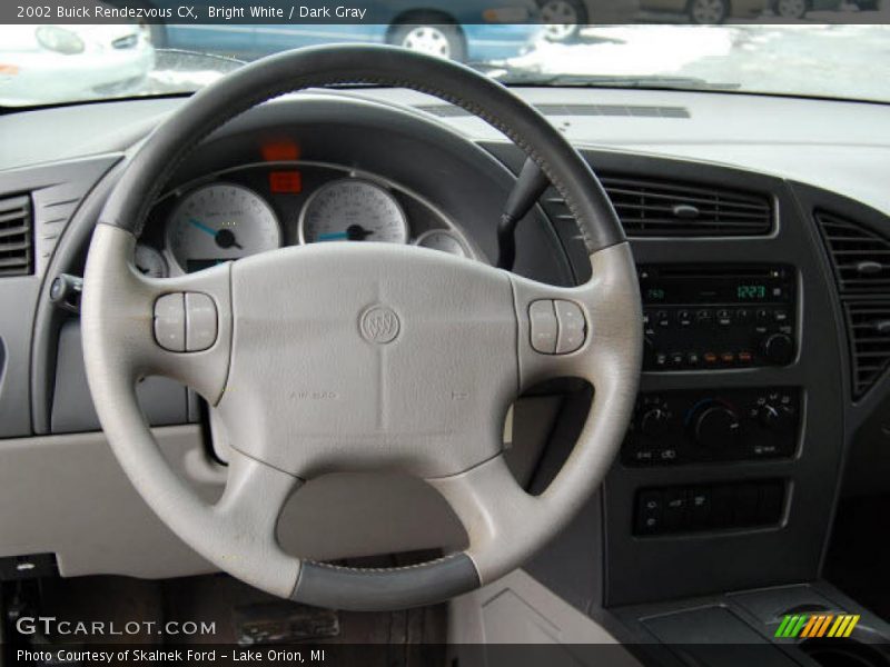 Bright White / Dark Gray 2002 Buick Rendezvous CX