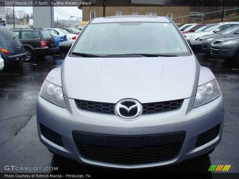 Icy Blue Metallic / Black 2007 Mazda CX-7 Sport