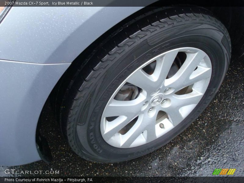 Icy Blue Metallic / Black 2007 Mazda CX-7 Sport