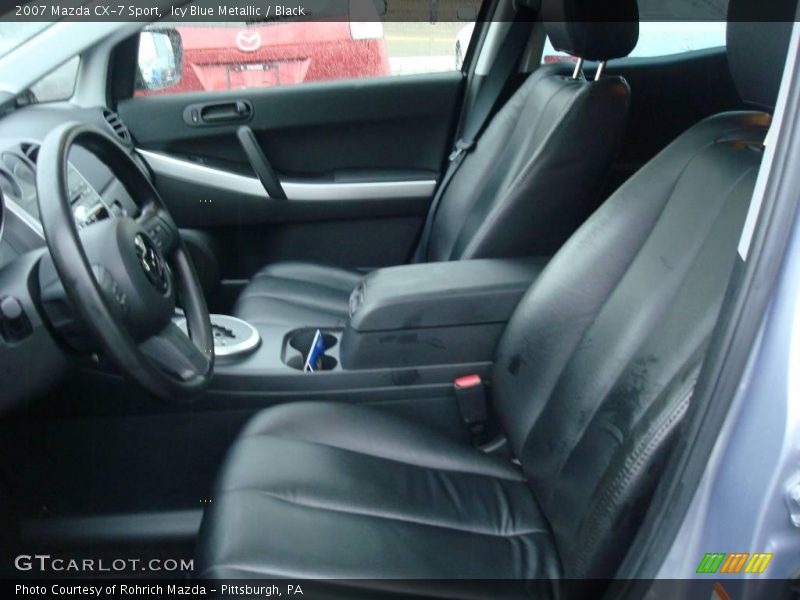 Icy Blue Metallic / Black 2007 Mazda CX-7 Sport
