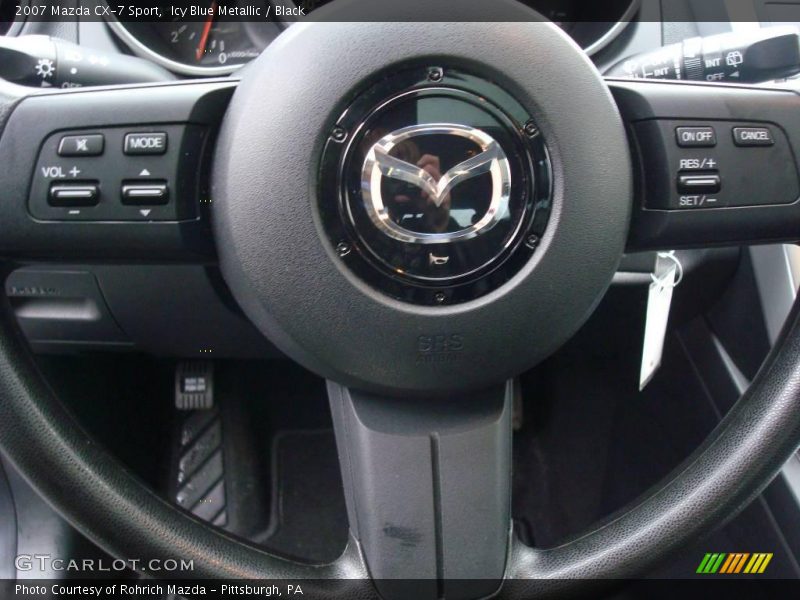 Icy Blue Metallic / Black 2007 Mazda CX-7 Sport