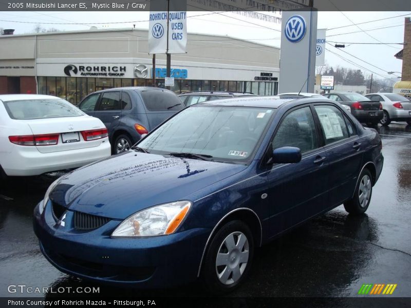 Mystic Blue / Gray 2005 Mitsubishi Lancer ES