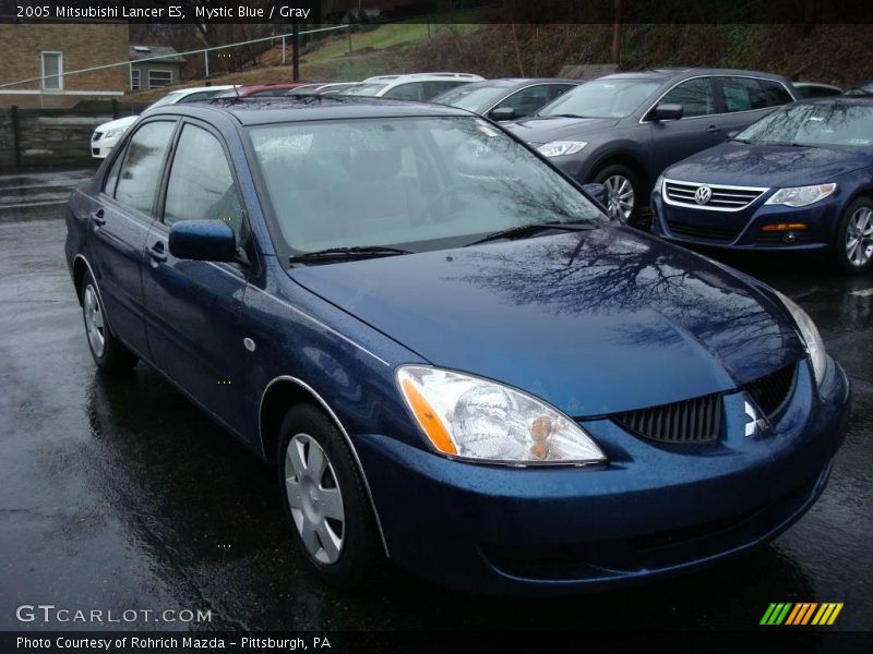 Mystic Blue / Gray 2005 Mitsubishi Lancer ES