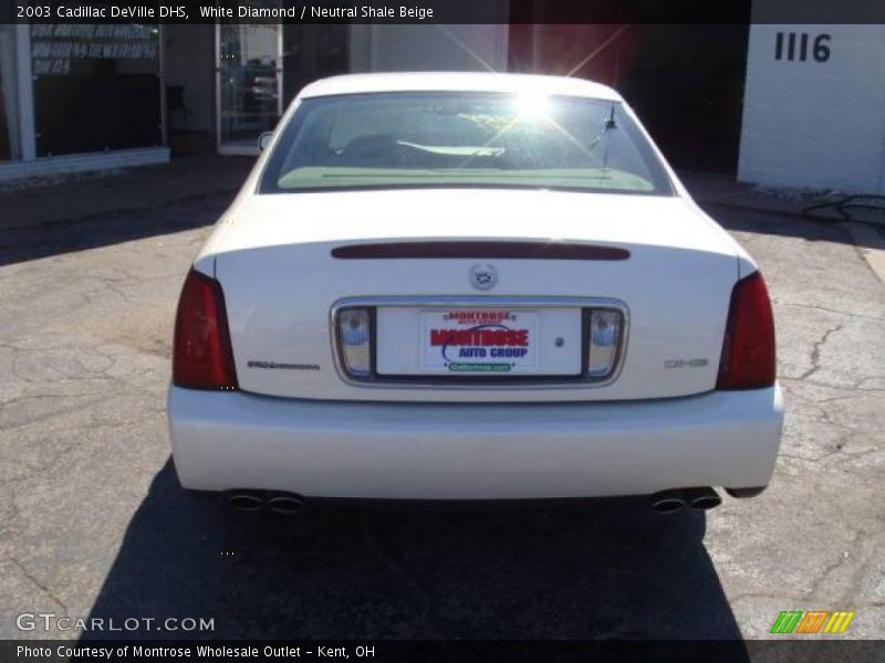 White Diamond / Neutral Shale Beige 2003 Cadillac DeVille DHS