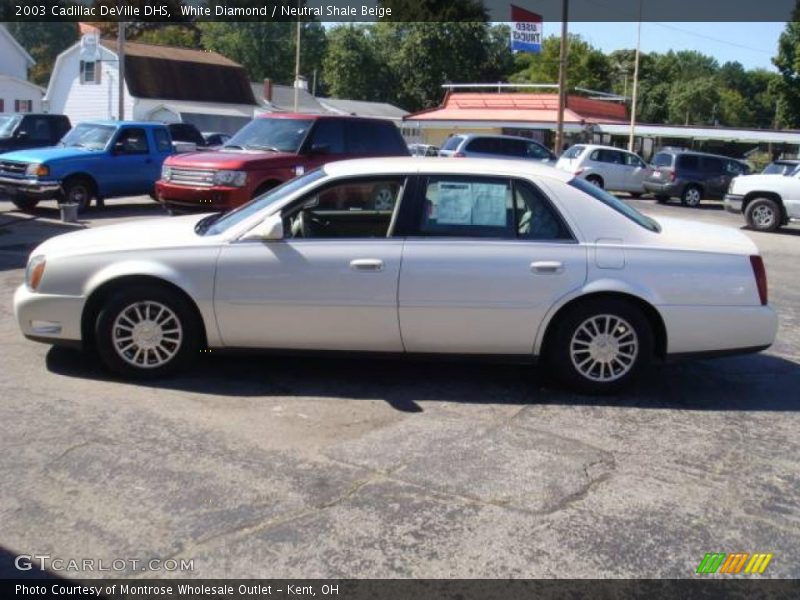 White Diamond / Neutral Shale Beige 2003 Cadillac DeVille DHS