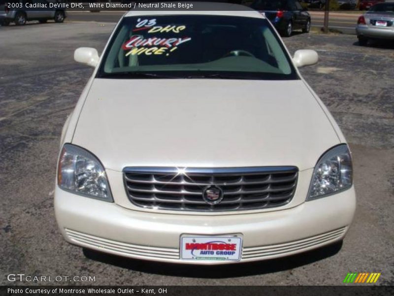 White Diamond / Neutral Shale Beige 2003 Cadillac DeVille DHS