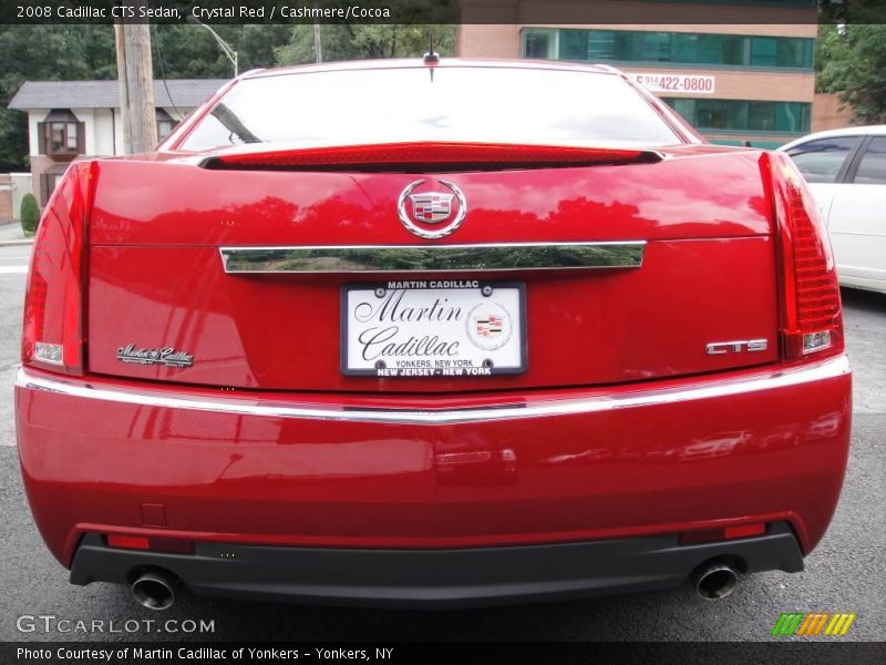 Crystal Red / Cashmere/Cocoa 2008 Cadillac CTS Sedan