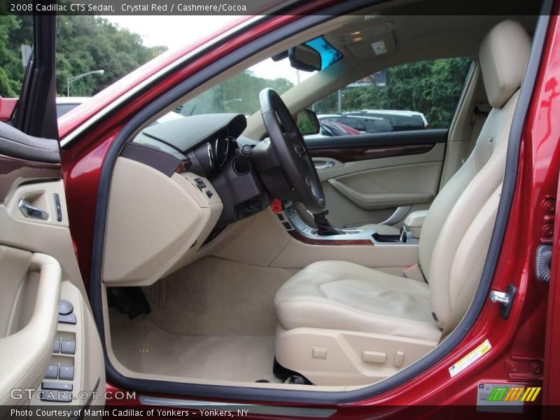 Crystal Red / Cashmere/Cocoa 2008 Cadillac CTS Sedan