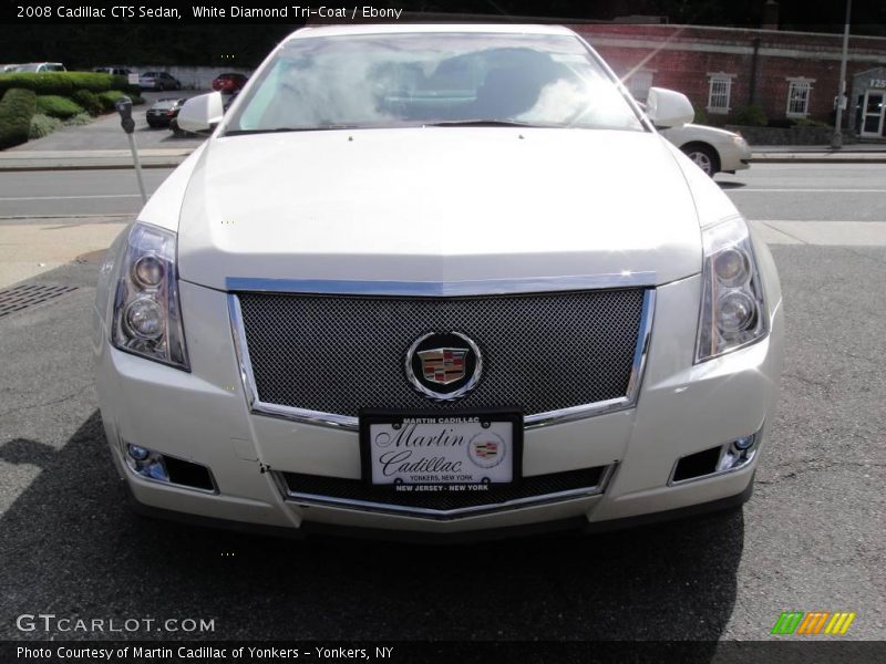 White Diamond Tri-Coat / Ebony 2008 Cadillac CTS Sedan