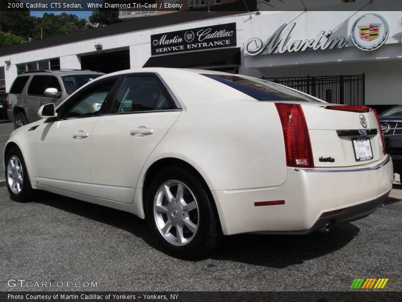 White Diamond Tri-Coat / Ebony 2008 Cadillac CTS Sedan
