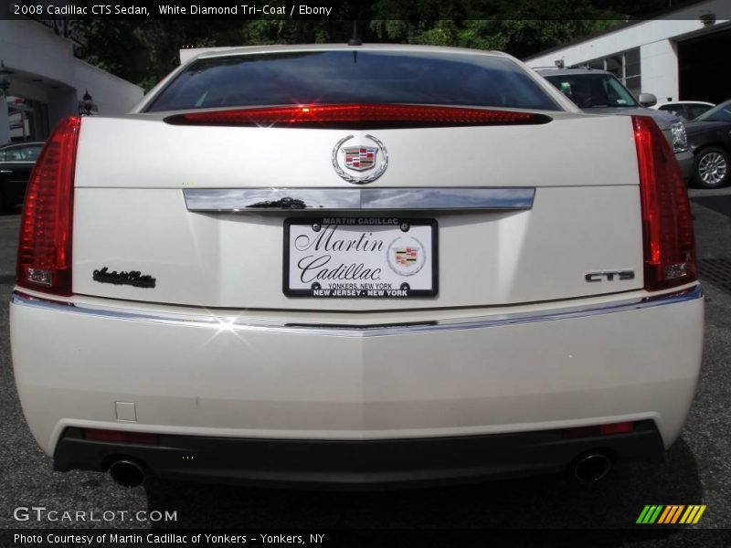 White Diamond Tri-Coat / Ebony 2008 Cadillac CTS Sedan