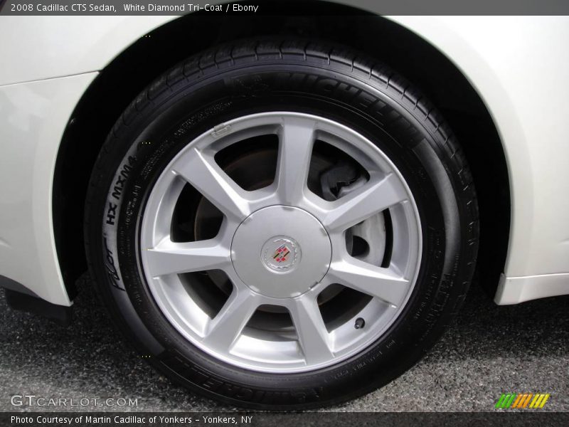 White Diamond Tri-Coat / Ebony 2008 Cadillac CTS Sedan