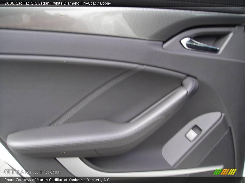 White Diamond Tri-Coat / Ebony 2008 Cadillac CTS Sedan