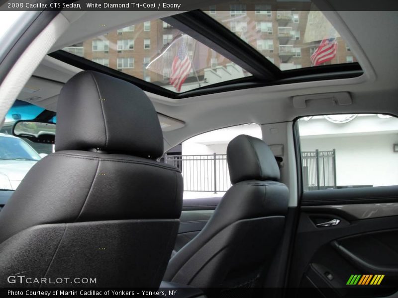 White Diamond Tri-Coat / Ebony 2008 Cadillac CTS Sedan