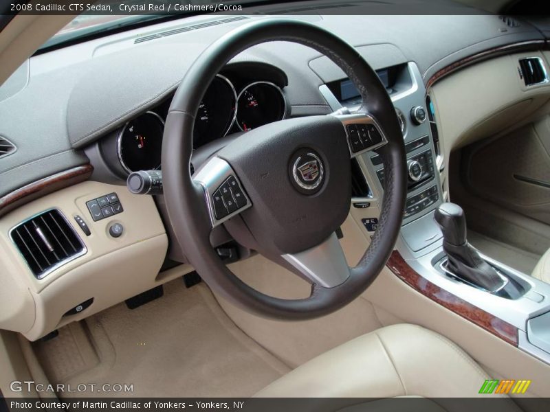 Crystal Red / Cashmere/Cocoa 2008 Cadillac CTS Sedan