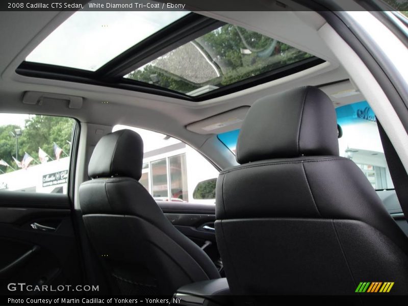 White Diamond Tri-Coat / Ebony 2008 Cadillac CTS Sedan