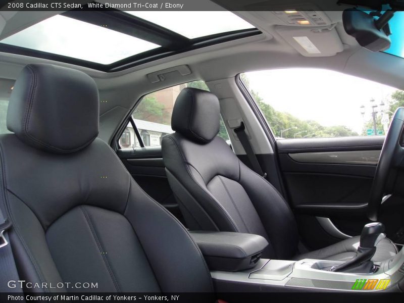 White Diamond Tri-Coat / Ebony 2008 Cadillac CTS Sedan